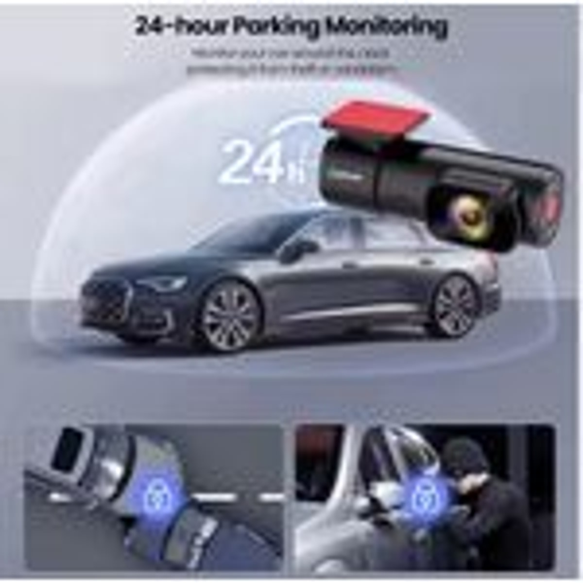 Trivo 2K Dual Dash Cam: WiFi, GPS, Night Vision, Parking Monitor