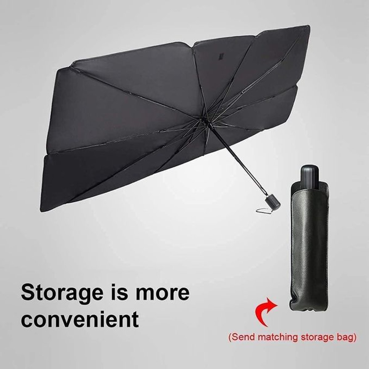 Foldable Car Sunshade Umbrella - Universal UV Blocker | Trivo Kenya
